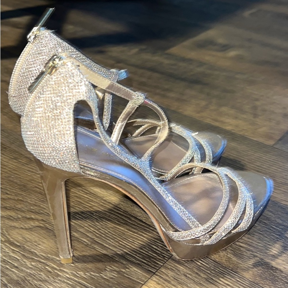 Pelle Moda Sparkle Gold High Heels